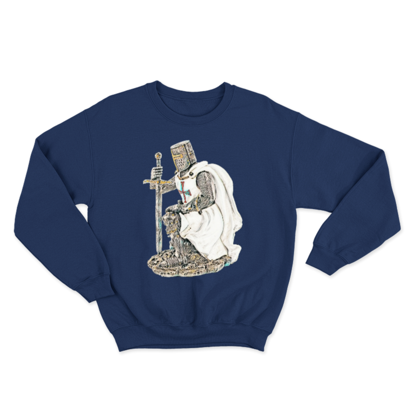Sudadera Dama Cuello Redondo - Templario arrodillado