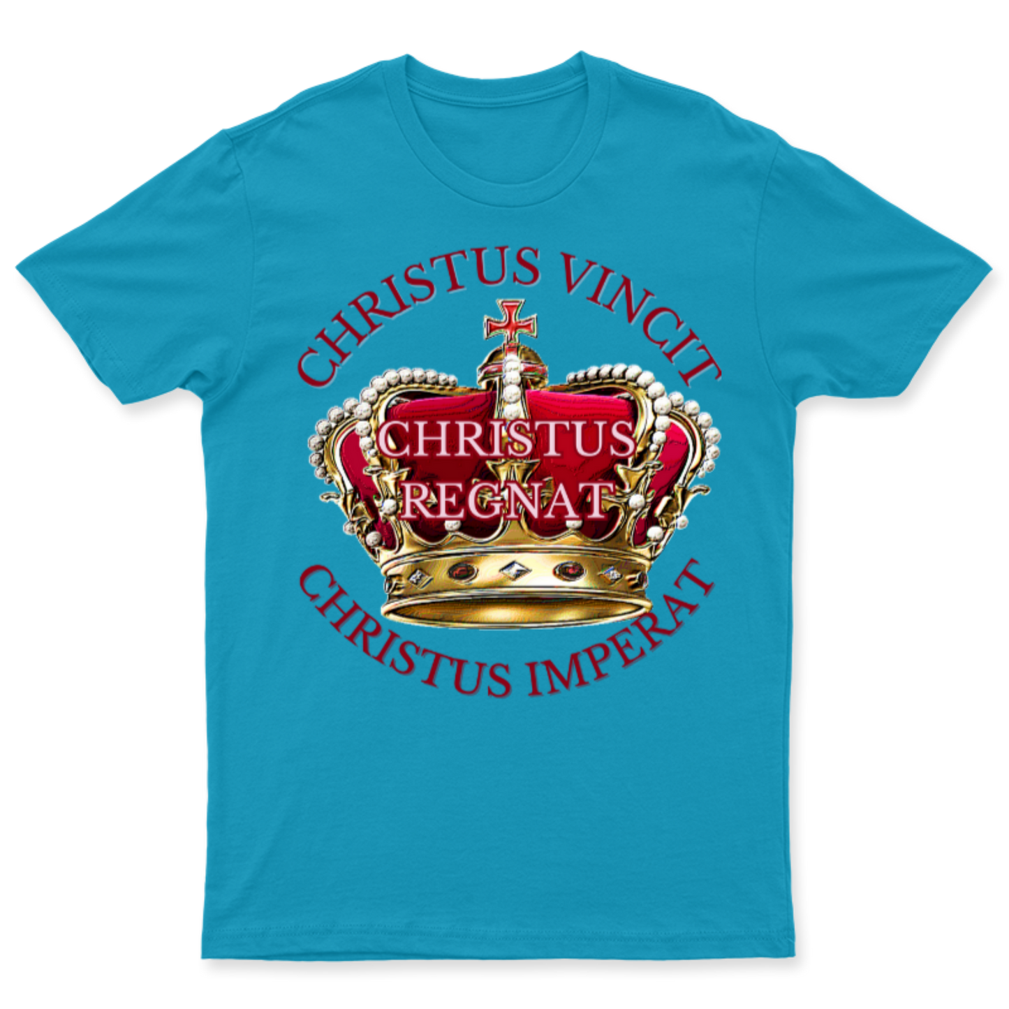 Playera Christus Regnat colores claros para Hombre